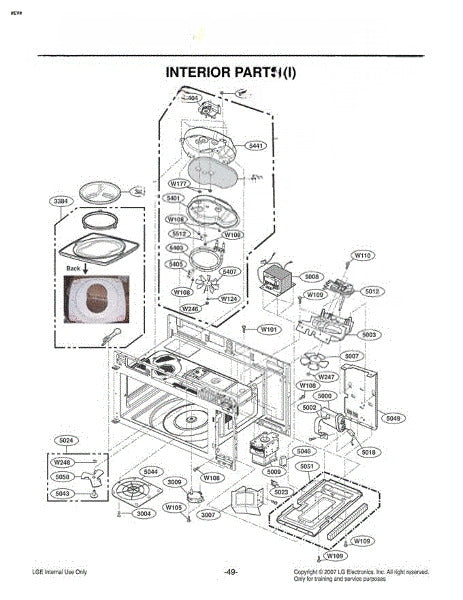 LG Microwave Nut,common 1NHB0400032