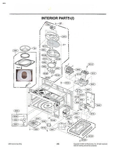 LG Microwave Bracket,heater 4810W1A350A