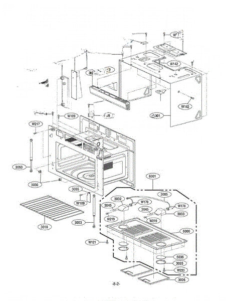 LG Microwave Screw 1SZZW2E001A