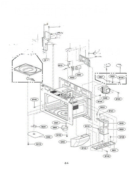 LG Microwave Barrier MAL38267301
