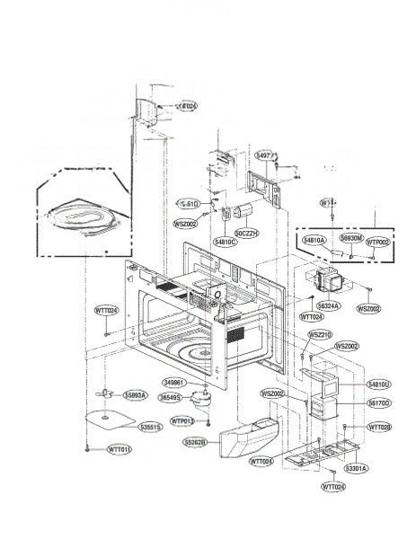 LG Microwave Insulator MEV39815201