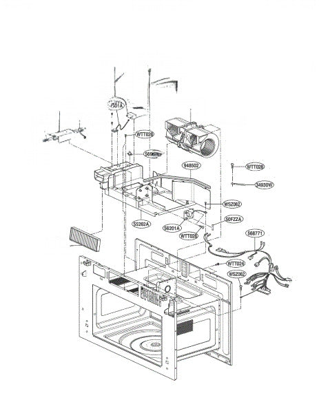 LG Microwave Duct MCZ36304201