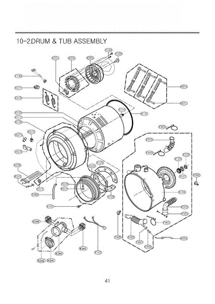 LG Washer/Dryer Combo Hose,connector 5214FR4006M