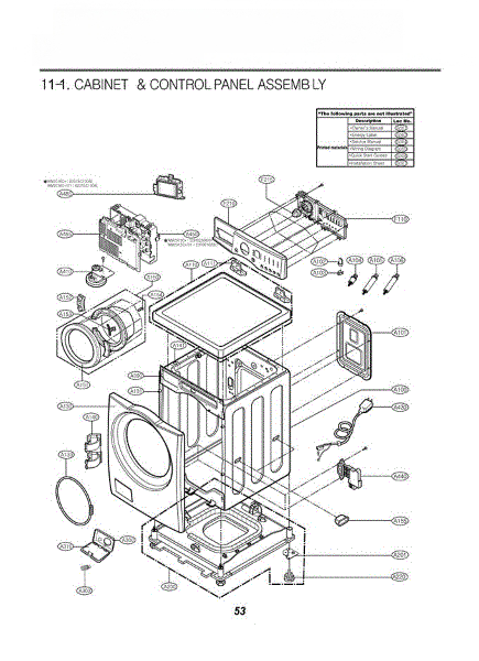LG Cabinet Assembly ABJ30921704