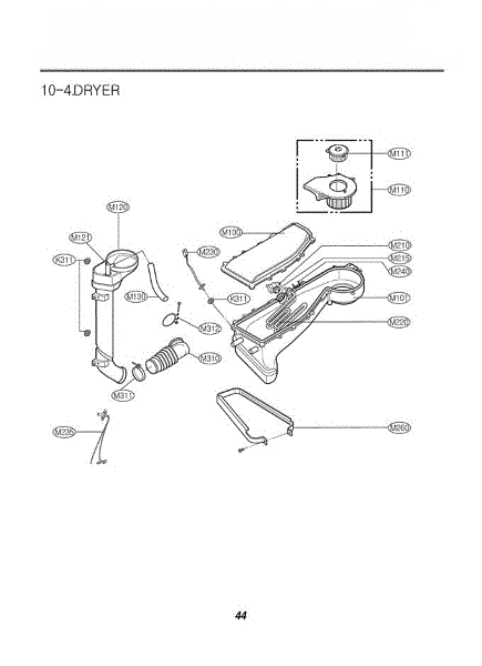 LG Duct,outlet 5208ER0001A