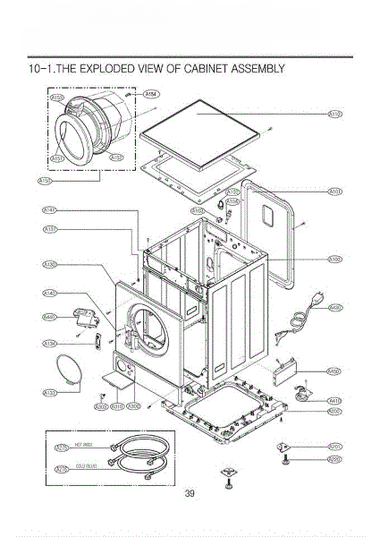 LG Washer/Dryer Combo Bush 4830FR3107A