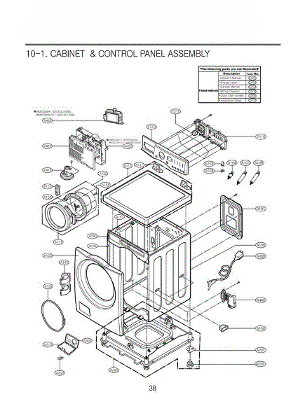 LG Cabinet Assembly 3091ER0004Z