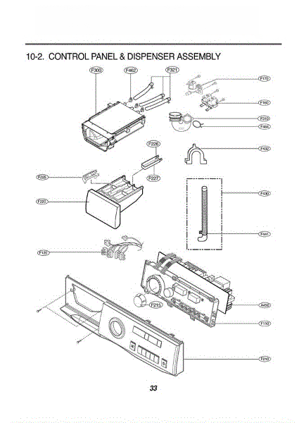 LG Control Panel Assembly AGL30822601