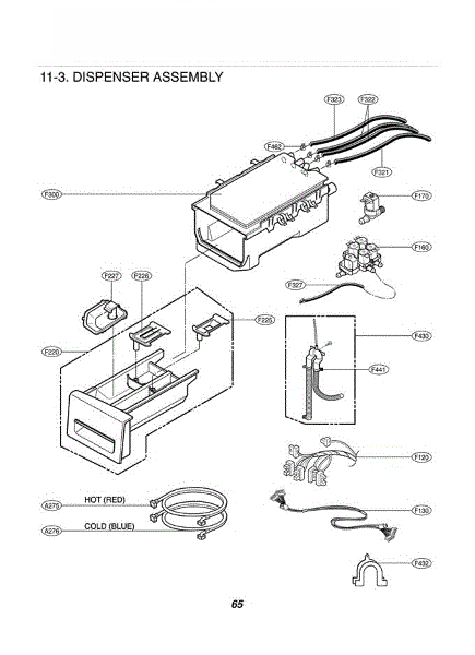 LG Dispenser Assembly 4925ER1015F