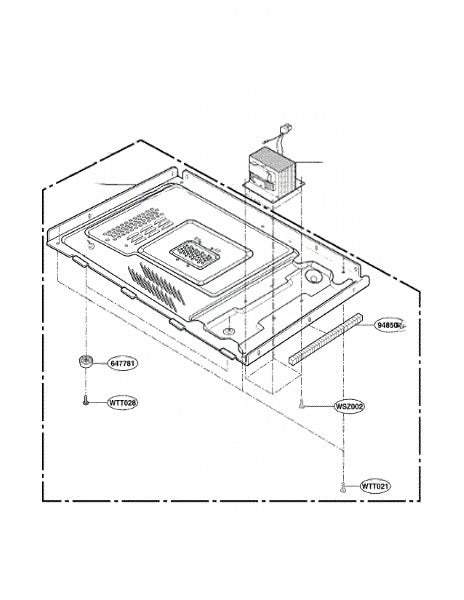 LG Microwave Transformer,power 6170W2G016A