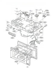 LG Microwave Cooling Fan Motor EAU42744409