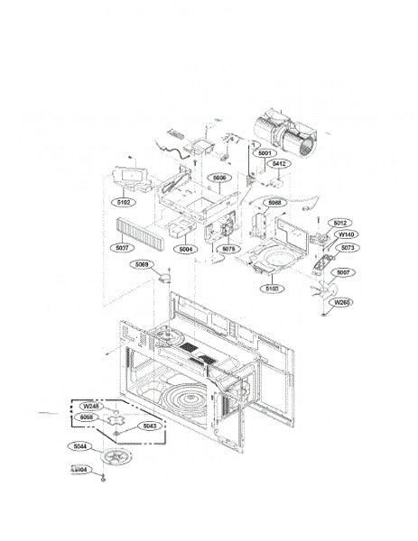 LG Microwave Supporter,filter MJH61956601