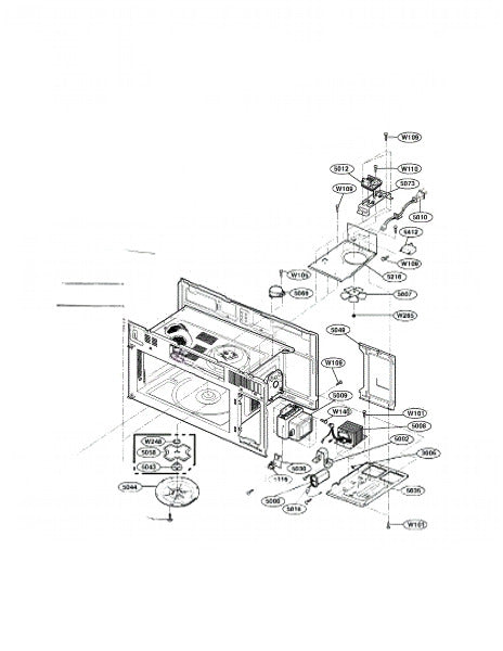 LG Microwave Nut,customized 1NZZW1A004D