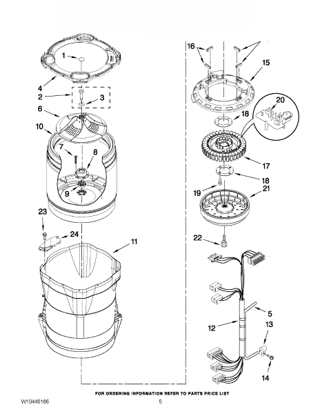 Whirlpool Outer Tub Assembly W10381078