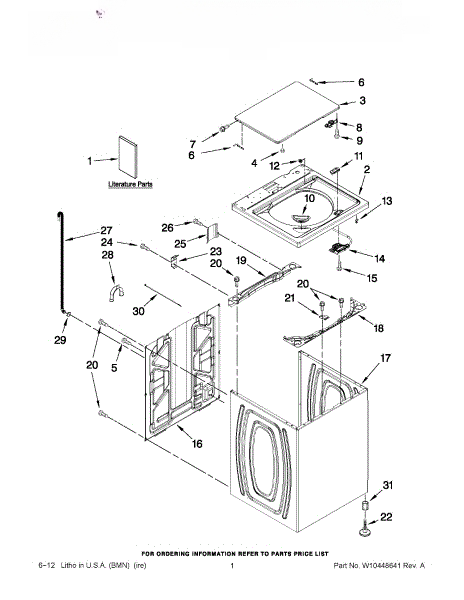 Whirlpool Hinge W10432012