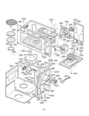 LG Microwave Guide,suction 4974W1A032C
