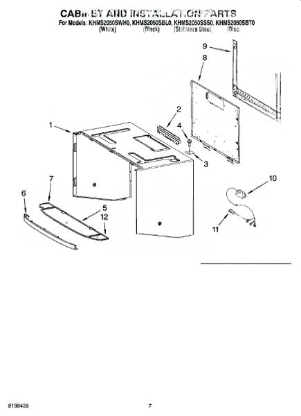 Whirlpool Microwave Wire Harness W10470176