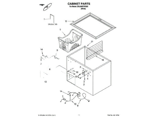 Whirlpool Freezer Control Box W10682894