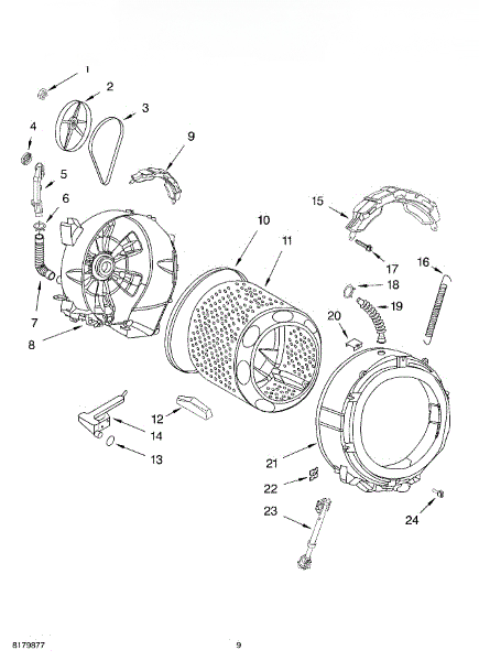 Whirlpool Tub-Outer W10772613