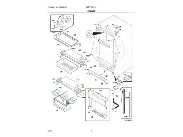 Frigidaire Freezer Trim-Cabinet Corner 297273906
