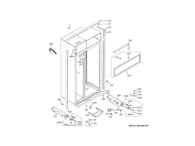 GE Freezer Bracket Anti-Tip WR01X10825