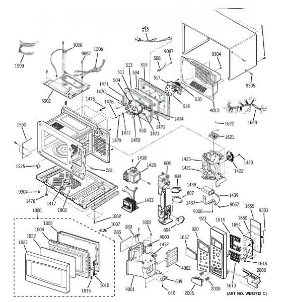GE Microwave Smart Board WB27X25300
