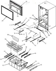 Whirlpool Refrigerator Door Hinge W10918113