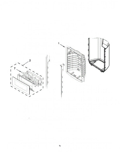 Whirlpool Freezer Ice Door W11175839