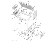 GE Freezer Drain Plug Exterior WR01X36306