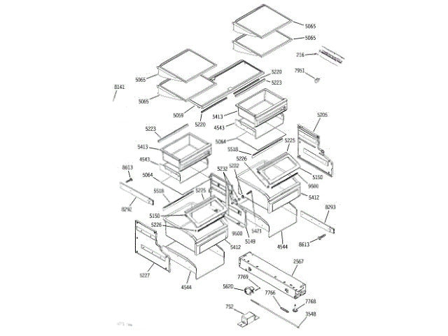GE Freezer Twist Support WR02X37905