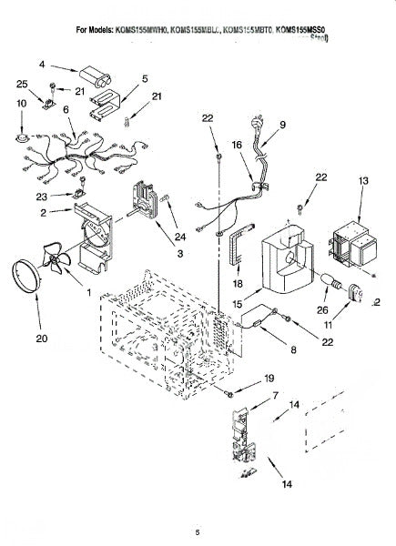 Whirlpool Microwave Magnetron W11596034