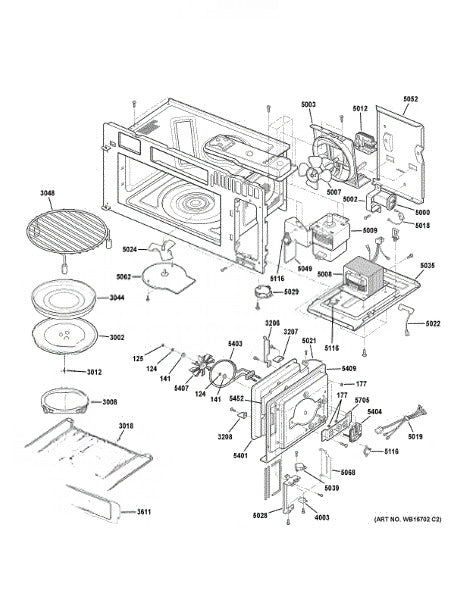 GE Microwave Magnetron WB27X44106