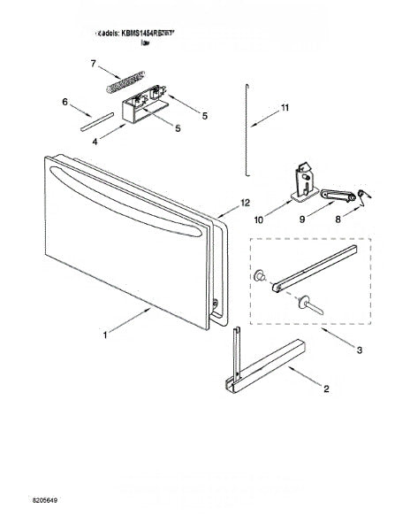 Whirlpool Microwave Spring W11700292