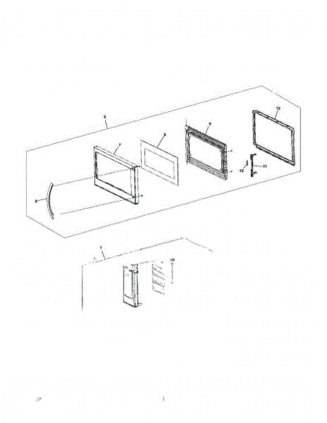 Frigidaire Microwave Door Assembly,stainless 5304537784