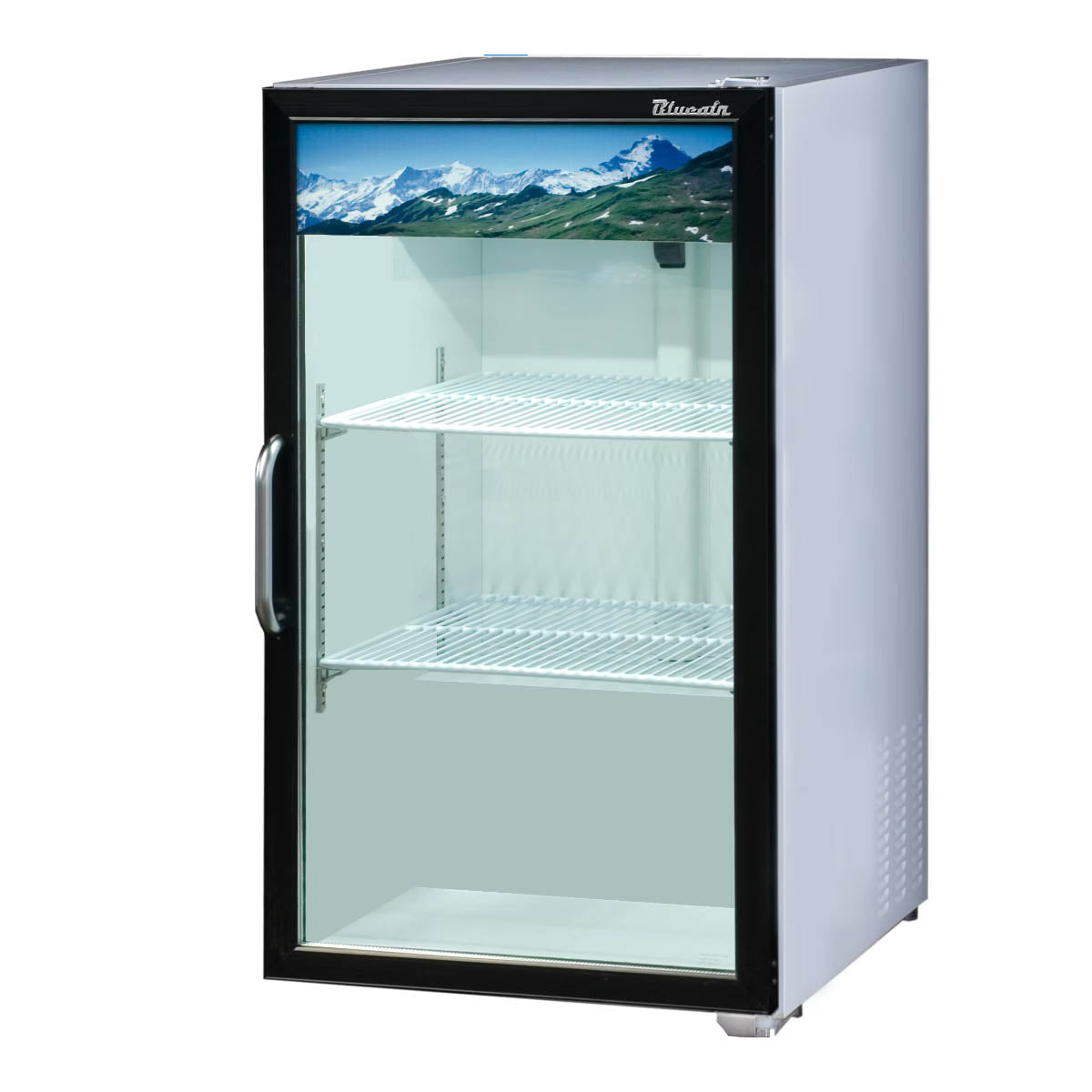 Blueair Countertop Glass Door Merchandiser Cooler, 7 cu. Ft. R-290 Refrigerant, White