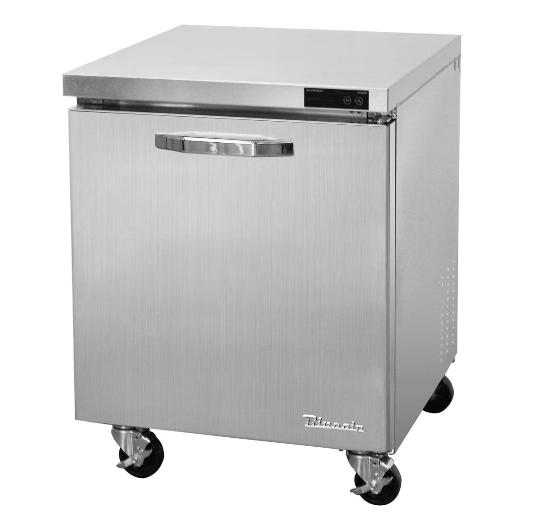 Blueair 1 Door All Stainless Undercounter Refrigerator - 28" wide, 7 cu/ft., R-290 Refrigerant
