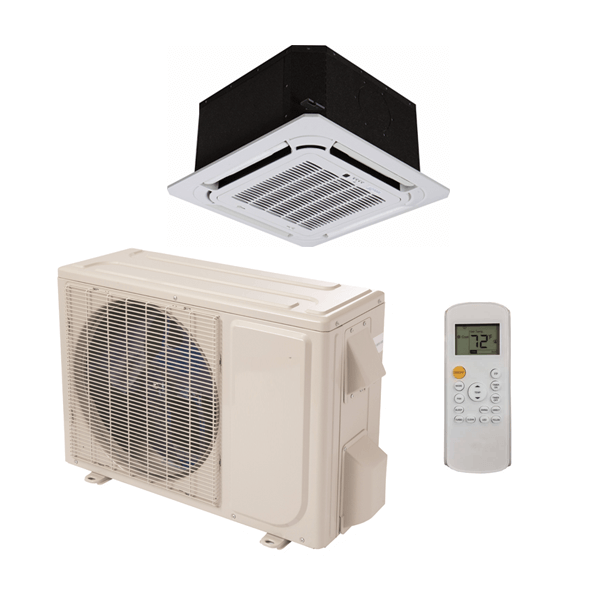9,000 Btu 20 Seer Carrier Single Zone Ductless Cassette Mini Split Heat Pump System