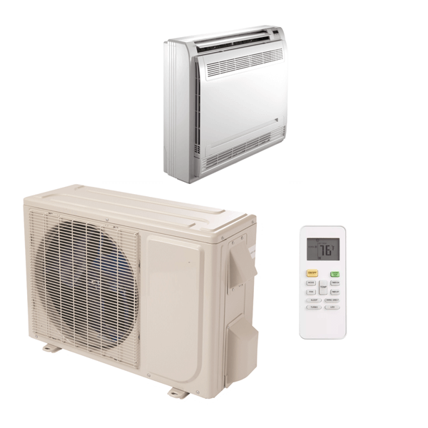 12,000 Btu 19.4 Seer Carrier Single Zone Floor Mini Split Heat Pump System