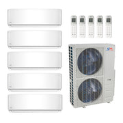 Cooper & Hunter 48,000 Btu 20.4 SEER2 R-454B 4-Zone Ductless Mini Split Heat Pump System - 12k-12k-12k-12k