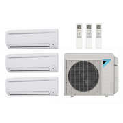 Daikin 36,000 Btu 20 SEER2 R-32 3-Zone Ductless Mini Split Heat Pump System - 7K-7K-24K