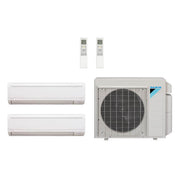 Daikin 40,000 Btu 20 SEER2 2-Zone Ductless Hyper Heat Mini Split Heat Pump System - 7K-15K
