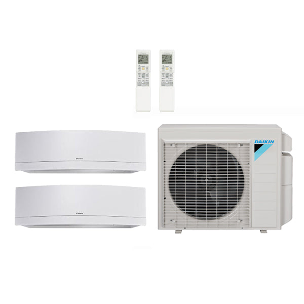 Daikin 24,000 Btu 17.9 Seer 2-Zone Mini Split Heat Pump System - 12K-12K
