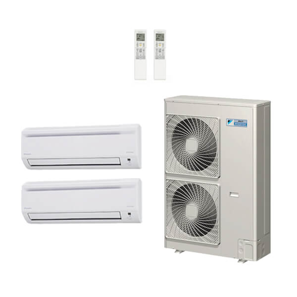 Daikin 16,000 Btu 18.8 Seer 2-Zone Mini Split Heat Pump System - 7K-9K