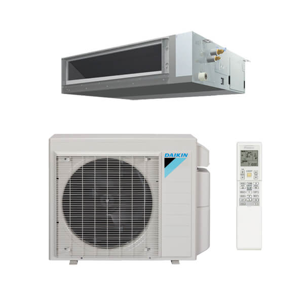 Daikin 18,000 Btu 15.3 SEER2 R-32 Single Zone Ducted Mini Split Heat Pump System with FREE 3 Year Labor Warranty!