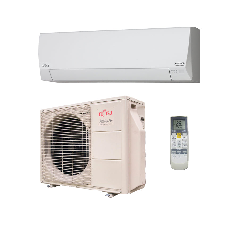 12,000 Btu 16 Seer Fujitsu Single Zone Ductless Mini Split Heat Pump System (115V)