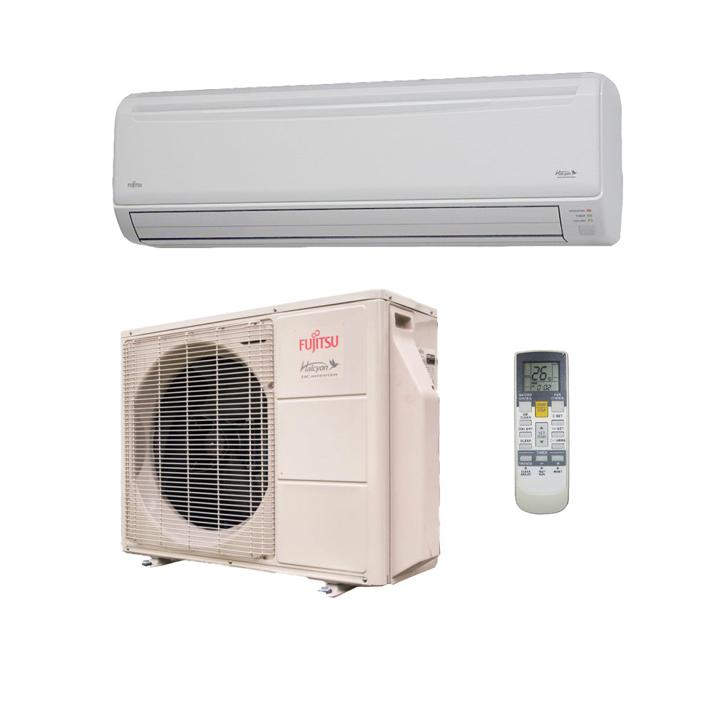 30,000 Btu 16.5 Seer Fujitsu Single Zone Ductless Mini Split Heat Pump System