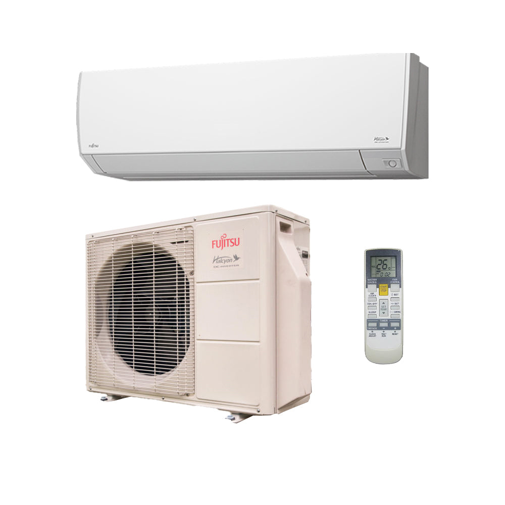 12,000 Btu 23 Seer Fujitsu Single Zone Ductless Mini Split Heat Pump System