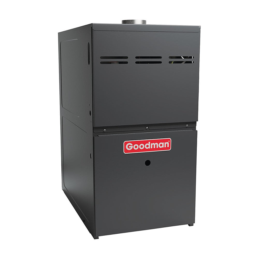 Goodman 80,000 Btu 80% Afue Upflow Gas Furnace for use with R-32 or R-410A (24.5" Wide - 2,000 CFM)