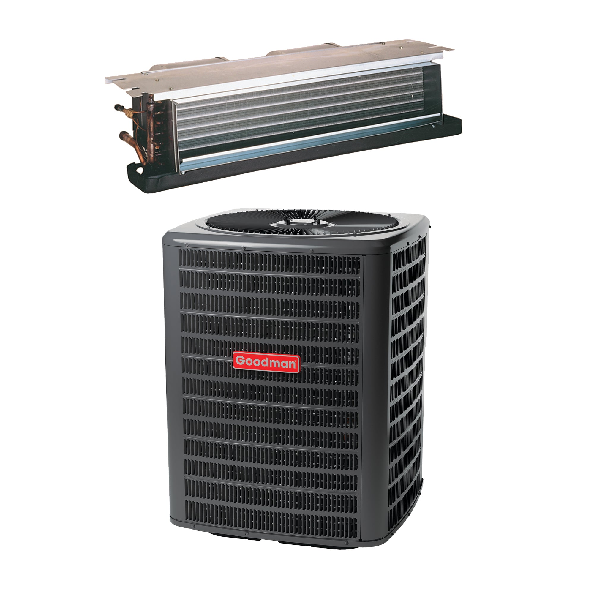 Goodman 1.5 Ton 13.4 SEER2 Air Conditioning System (Ceiling-Mounted - 5Kw Heat)
