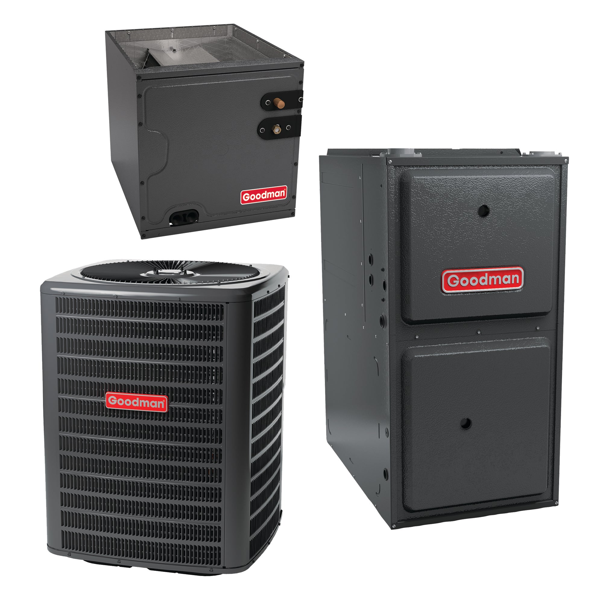Goodman 3.5 Ton 14 Seer 80,000 Btu 96% Afue Dual Fuel System